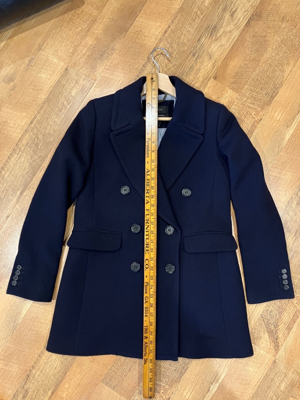 J Crew Women's Peacoat, Navy Size 4